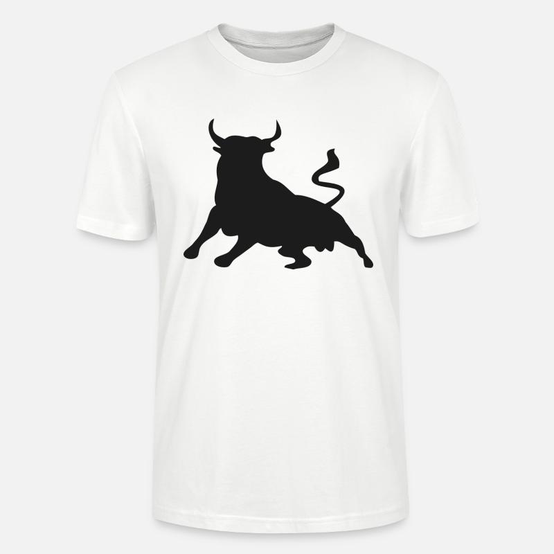 bull - Stanley/Stella CRAFTER Unisex Organic T-Shirt - white