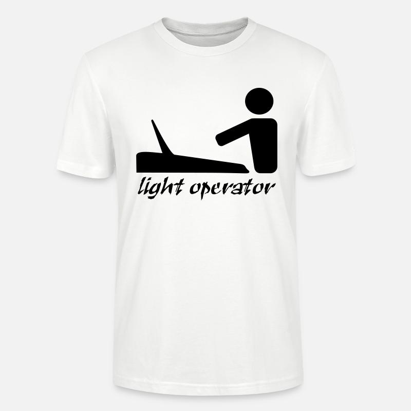 lightoperator_text - Stanley/Stella Unisex Bio-T-Shirt CRAFTER - Weiß