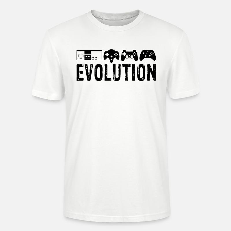 Evolution du jeu - T-shirt bio CRAFTER Stanley Stella Unisexe - blanc