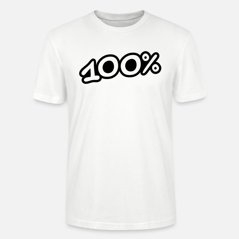 100 Procent - Stanley/Stella Unisex Bio-T-Shirt CRAFTER - Weiß