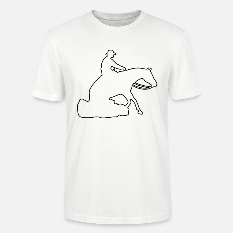 Sliding Stop Silhoutte Rand - Stanley/Stella Unisex Bio-T-Shirt CRAFTER - Weiß