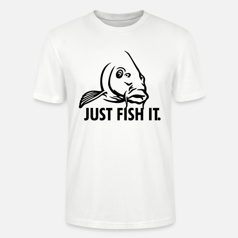 karpfen_just_fish_it - Stanley/Stella Unisex Bio-T-Shirt CRAFTER - Weiß