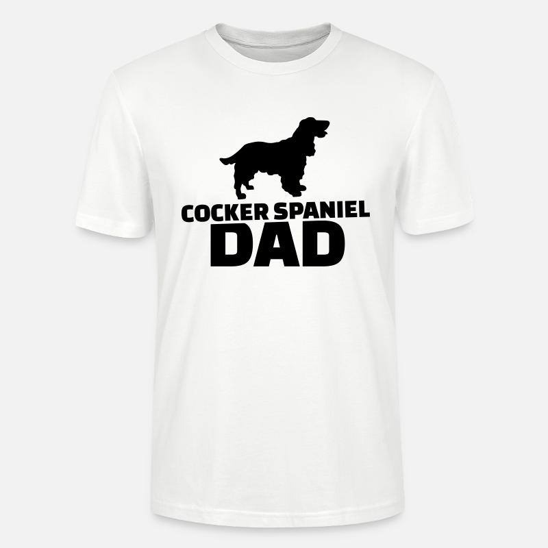 Cocker Spaniel Dad - Stanley/Stella CRAFTER Unisex Organic T-Shirt - white