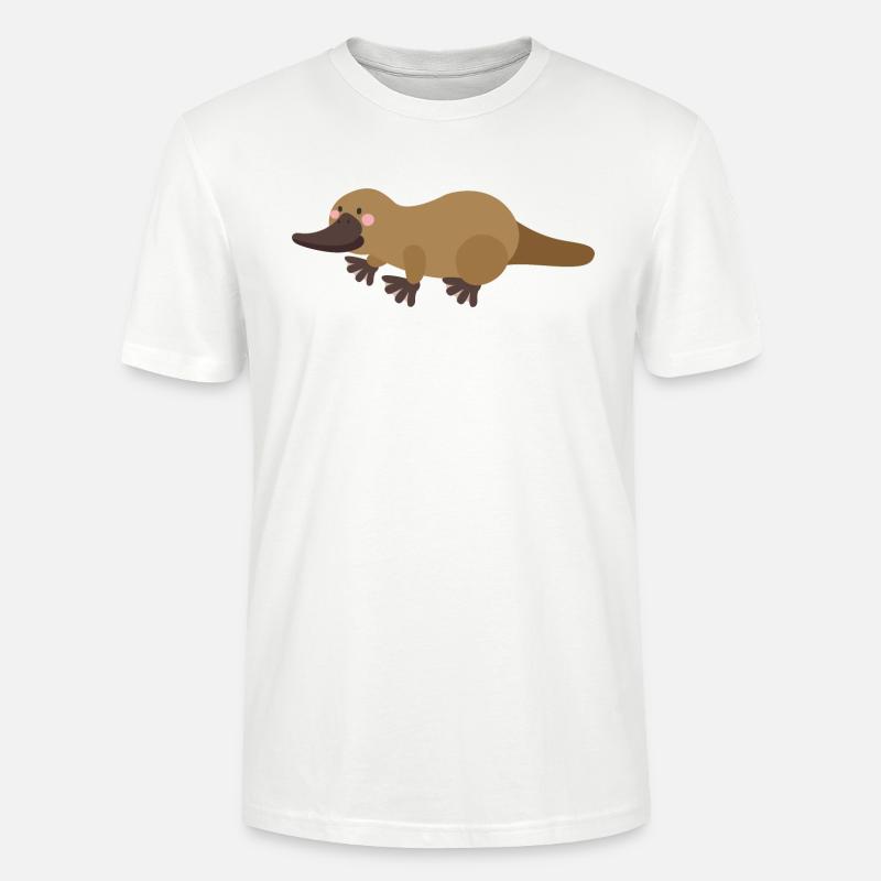 platypus - Stanley/Stella CRAFTER Unisex Organic T-Shirt - white