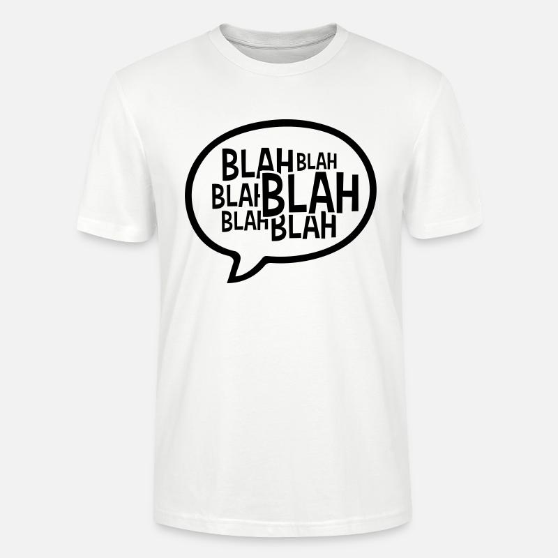 Comic Sprechblase Blah - Stanley/Stella Unisex Bio-T-Shirt CRAFTER - Weiß
