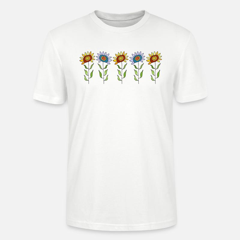 Fleur - T-shirt bio CRAFTER Stanley Stella Unisexe - blanc