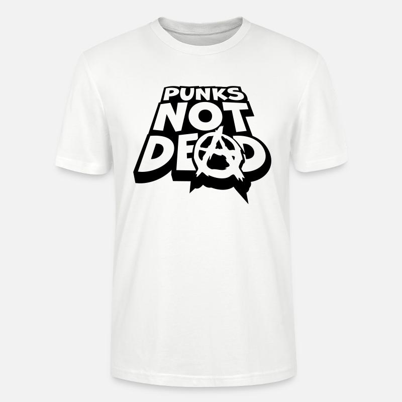 punks pas mort citation - T-shirt bio CRAFTER Stanley Stella Unisexe - blanc