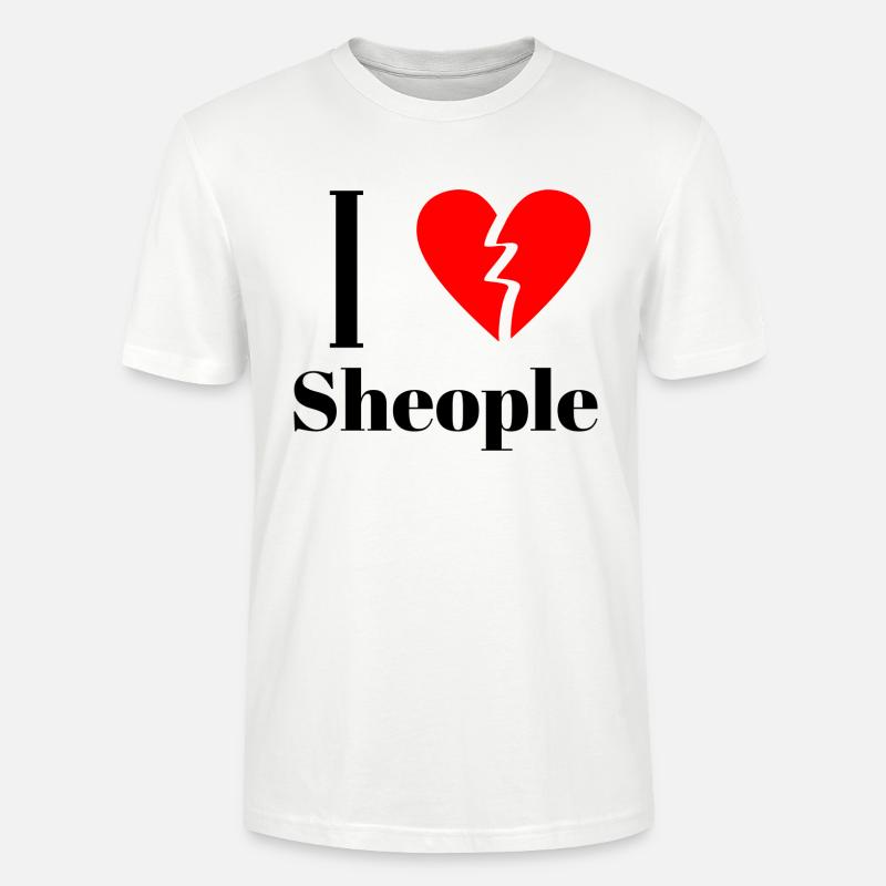 Ironisches Sheople design Statement - Stanley/Stella Unisex Bio-T-Shirt CRAFTER - Weiß