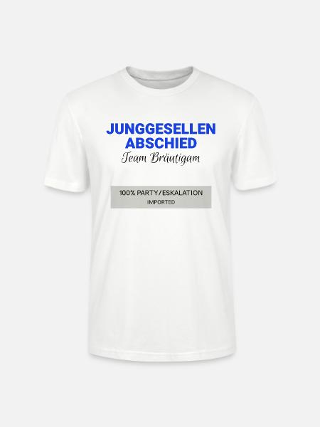 Junggesellenabschied JGA - Stanley/Stella Unisex Bio-T-Shirt CRAFTER - Weiß