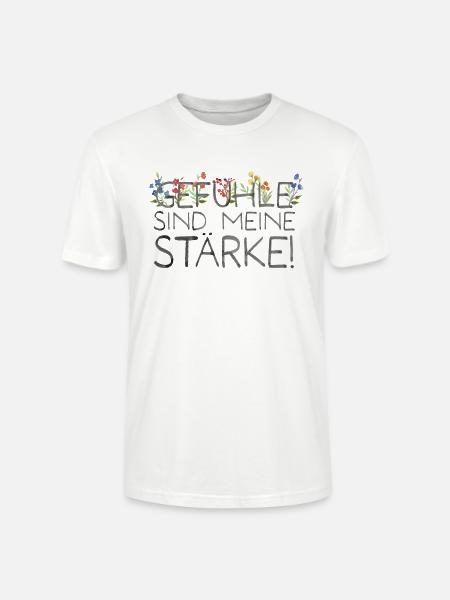 Hochsensibles T-Shirt: Geschenkidee für HSP - Stanley/Stella Unisex Bio-T-Shirt CRAFTER - Weiß