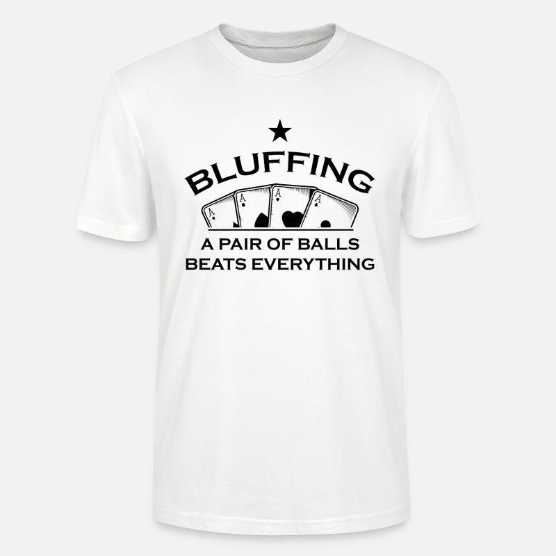 boardgame chess backgammon game night - Stanley/Stella Unisex Bio-T-Shirt CRAFTER - Weiß