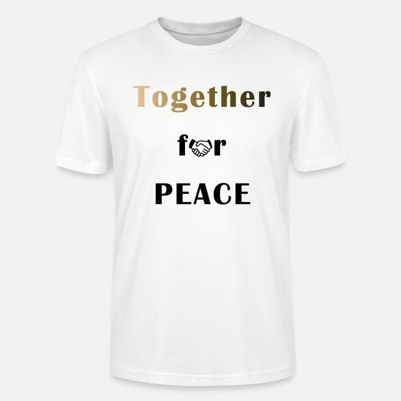 Ensemble pour la PAIX - T-shirt bio CRAFTER Stanley Stella Unisexe - blanc
