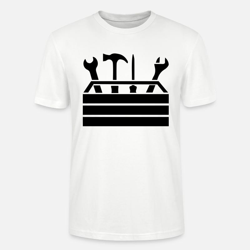 Tools Workshop Toolbox 1 - Stanley/Stella CRAFTER Unisex Organic T-Shirt - white