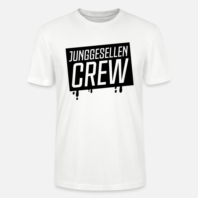 junggesellen crew - Stanley/Stella Unisex Bio-T-Shirt CRAFTER - Weiß