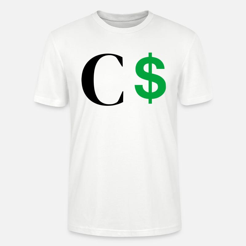 Buchstabe c Dollar - Stanley/Stella Unisex Bio-T-Shirt CRAFTER - Weiß