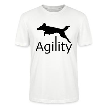 Agility - Stanley/Stella CRAFTER Unisex Organic T-Shirt - white - Front - Alina (178cm) & Michal (187cm)