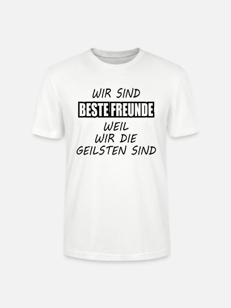 Beste Freunde - Stanley/Stella Unisex Bio-T-Shirt CRAFTER - Weiß