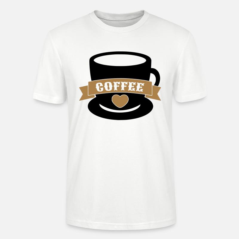 Kaffee - Stanley/Stella Unisex Bio-T-Shirt CRAFTER - Weiß