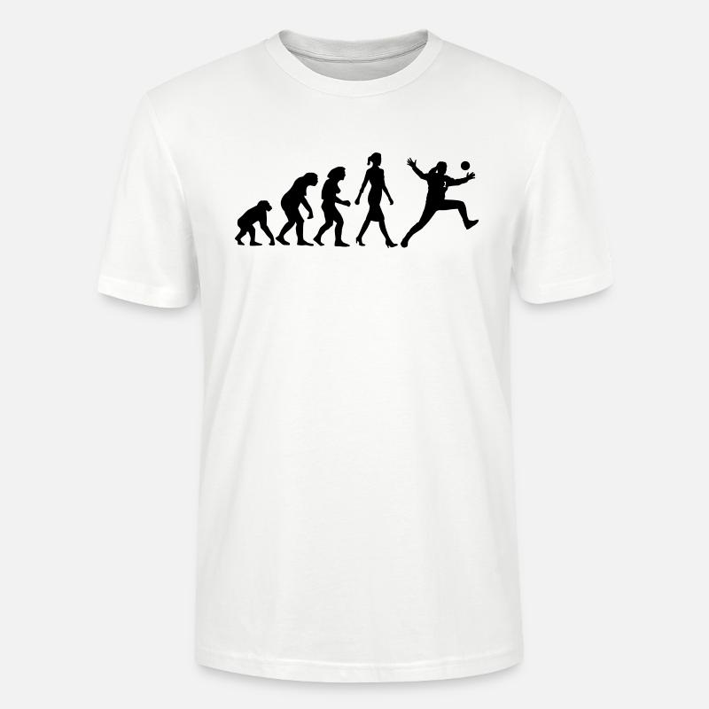 Evolution Handball Torhueterin - Stanley/Stella Unisex Bio-T-Shirt CRAFTER - Weiß