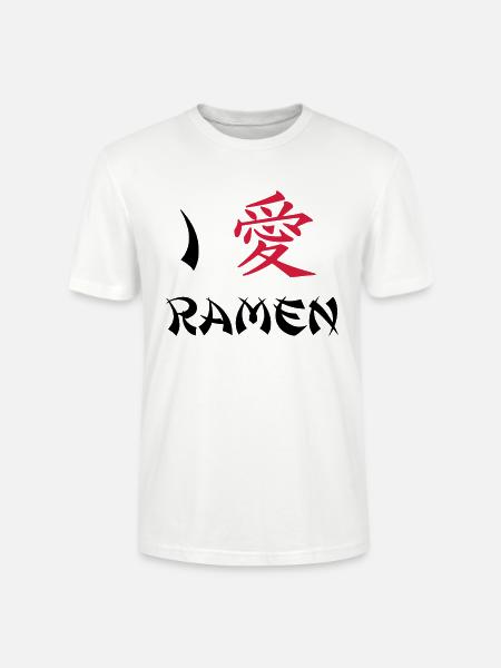 Ich liebe Ramen - Stanley/Stella Unisex Bio-T-Shirt CRAFTER - Weiß