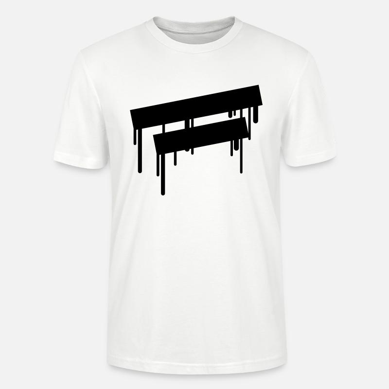 2_empty_graffiti_frames - Stanley/Stella Unisex Bio-T-Shirt CRAFTER - Weiß