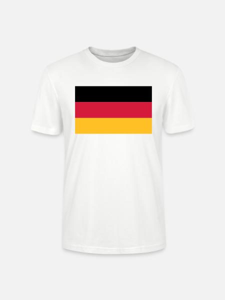 Germany flag - Stanley/Stella CRAFTER Unisex Organic T-Shirt - white