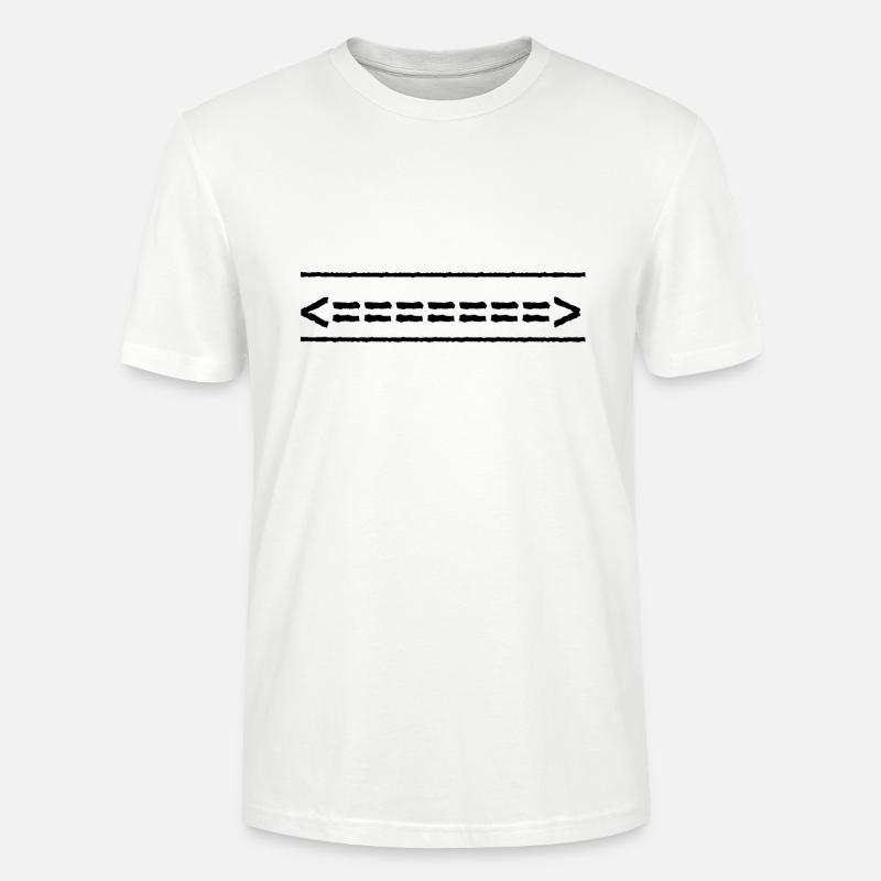 Design de flèche cool - T-shirt bio CRAFTER Stanley Stella Unisexe - blanc
