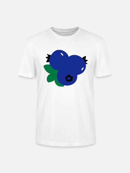 blueberries_fruits - Stanley/Stella Unisex Bio-T-Shirt CRAFTER - Weiß