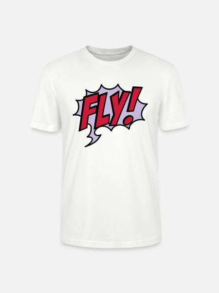 fly - Stanley/Stella CRAFTER Unisex Organic T-Shirt - white