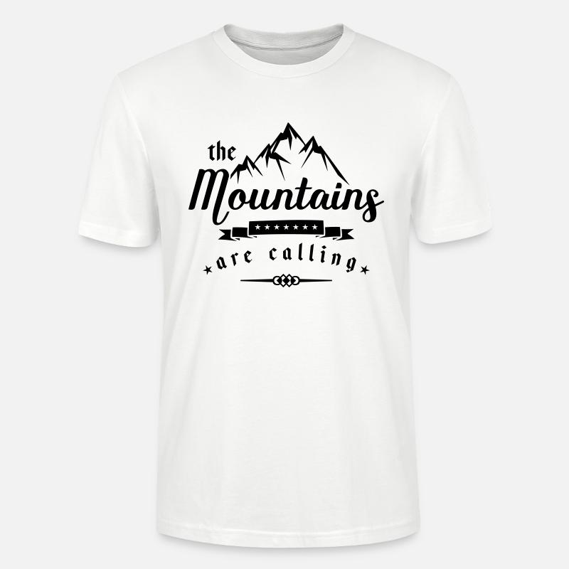 mountains are calling design - Stanley/Stella Unisex Bio-T-Shirt CRAFTER - Weiß