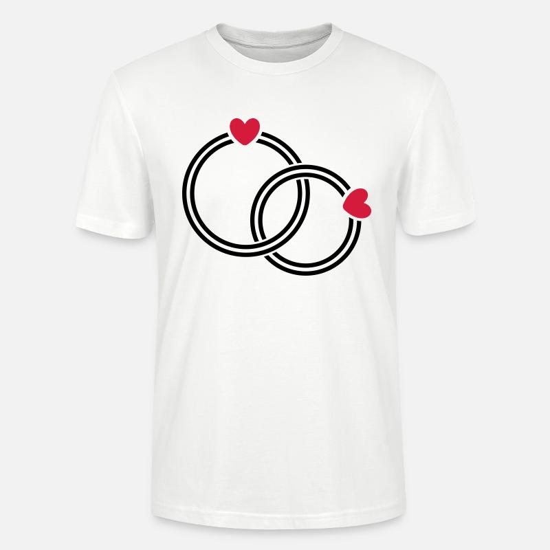 Eheringe - Stanley/Stella Unisex Bio-T-Shirt CRAFTER - Weiß