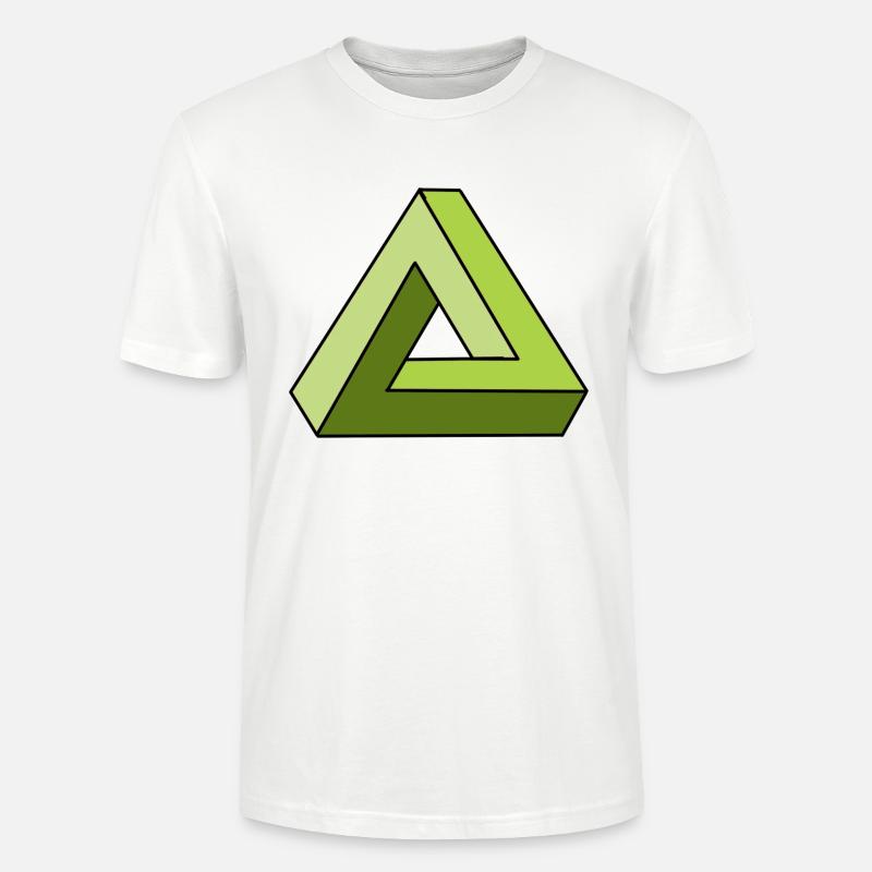 infinity infinity triangle cool gift - Stanley/Stella CRAFTER Unisex Organic T-Shirt - white