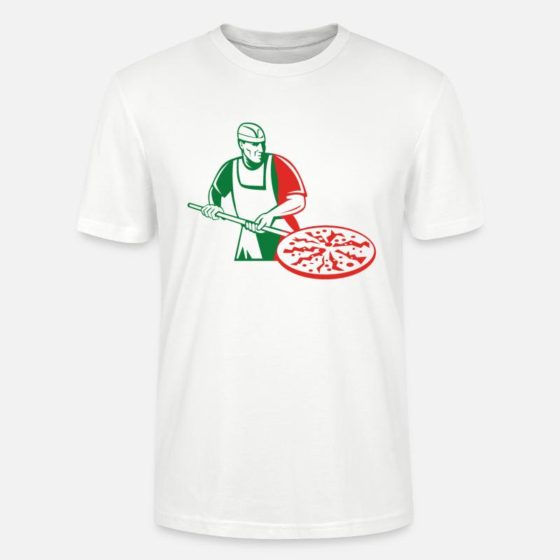 Pizzaiolo - T-shirt bio CRAFTER Stanley Stella Unisexe - blanc