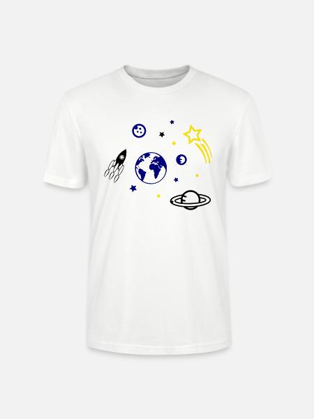 universe - Stanley/Stella CRAFTER Unisex Organic T-Shirt - white