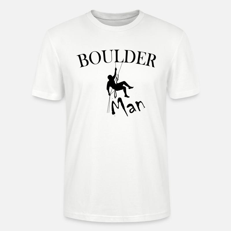 Bouldern Klettern Climbing - Stanley/Stella Unisex Bio-T-Shirt CRAFTER - Weiß