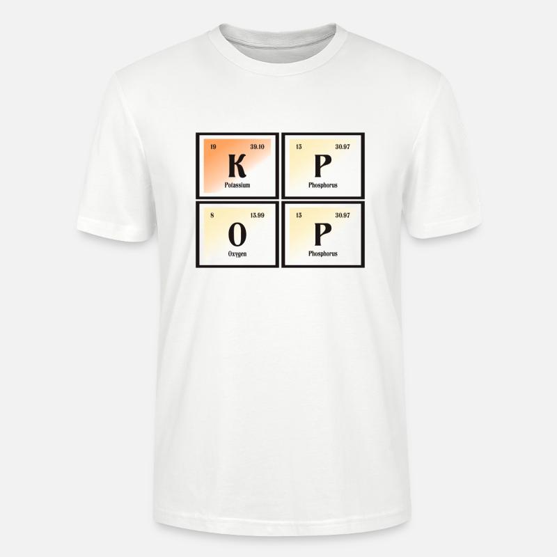 K-Pop | Periodensystem der Elemente - Stanley/Stella Unisex Bio-T-Shirt CRAFTER - Weiß