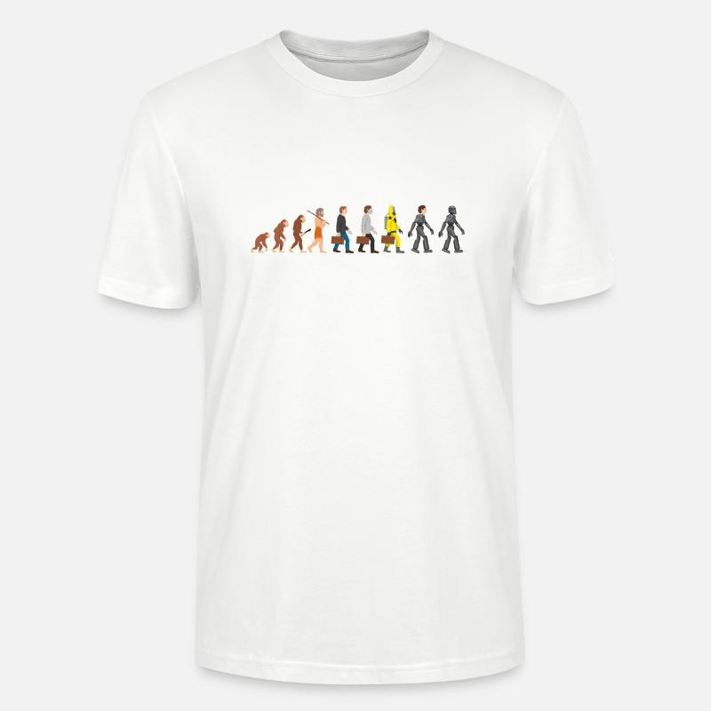Evolution unsere ferne Zukunft - Stanley/Stella Unisex Bio-T-Shirt CRAFTER - Weiß