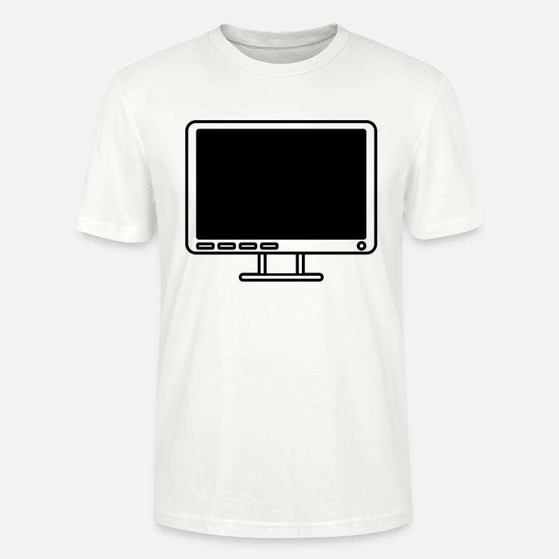 Bildschirm Anzeige Computer Icon - Stanley/Stella Unisex Bio-T-Shirt CRAFTER - Weiß