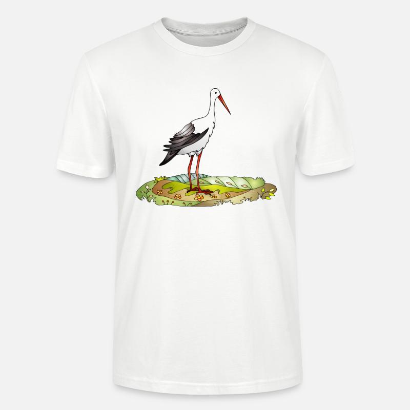 Storchenvogel - Stanley/Stella Unisex Bio-T-Shirt CRAFTER - Weiß