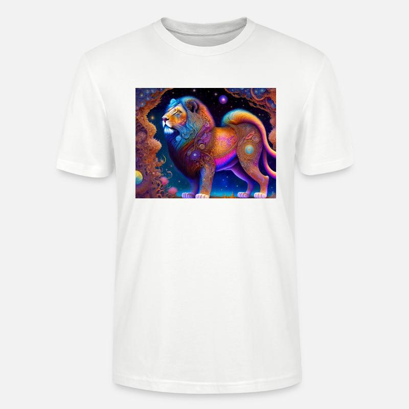 Löwe - Stanley/Stella Unisex Bio-T-Shirt CRAFTER - Weiß