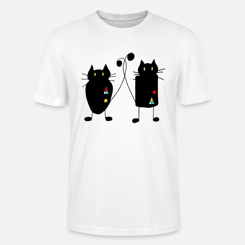 Katzen - Stanley/Stella Unisex Bio-T-Shirt CRAFTER - Weiß