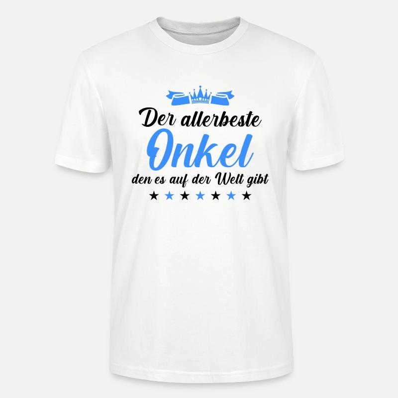 bester onkel - Stanley/Stella Unisex Bio-T-Shirt CRAFTER - Weiß