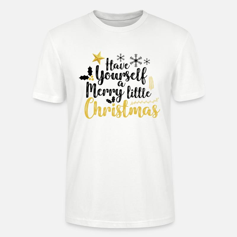 PASSEZ UN JOYEUX PETIT NOËL - T-shirt bio CRAFTER Stanley Stella Unisexe - blanc