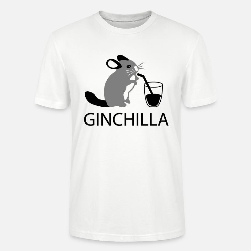 ginchilla - Gin et de refroidissement - T-shirt bio CRAFTER Stanley Stella Unisexe - blanc