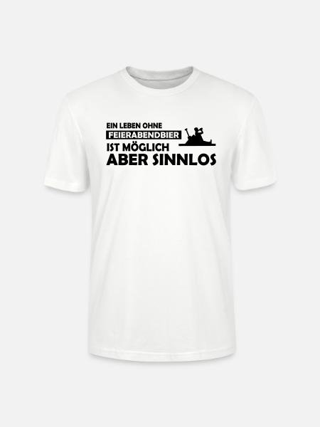 ein leben ohne feierabendbier - Stanley/Stella Unisex Bio-T-Shirt CRAFTER - Weiß