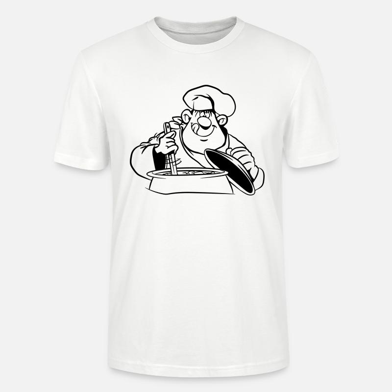 kochen koch comic witzig - Stanley/Stella Unisex Bio-T-Shirt CRAFTER - Weiß