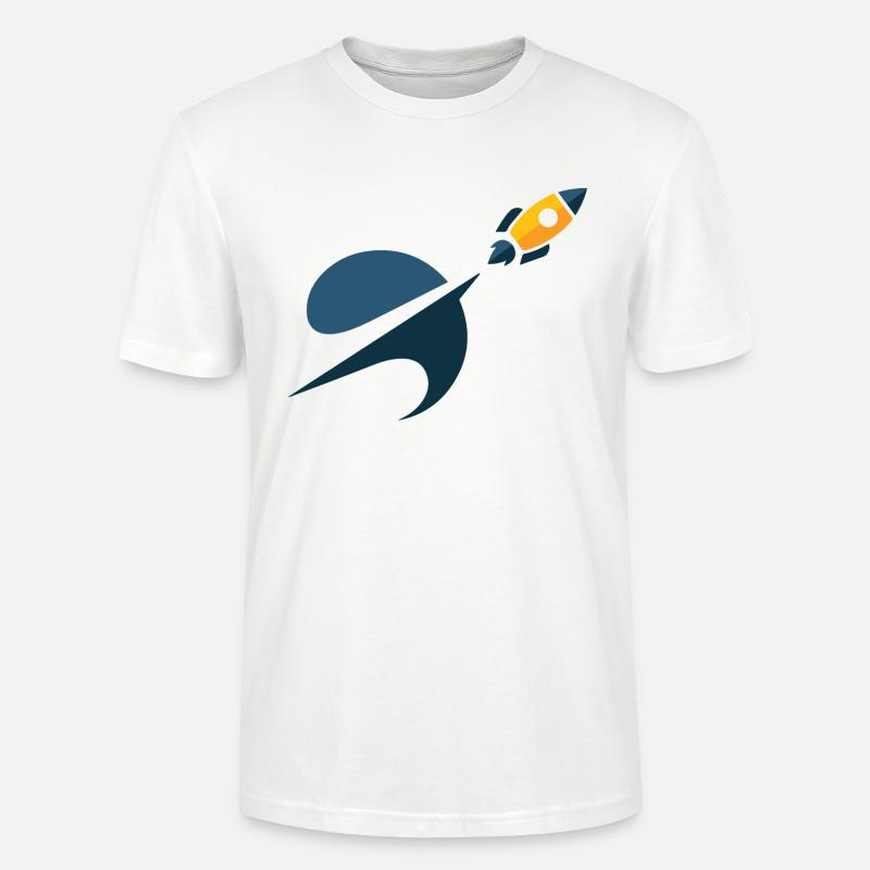 Fusée dans l'espace - T-shirt bio CRAFTER Stanley Stella Unisexe - blanc