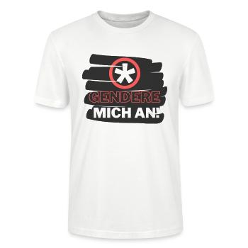 Gendern ist cool - Stanley/Stella Unisex Bio-T-Shirt CRAFTER - Weiß - Vorne - Alina (178cm) & Michal (187cm)