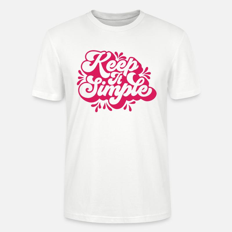 Halte es einfach - Stanley/Stella Unisex Bio-T-Shirt CRAFTER - Weiß