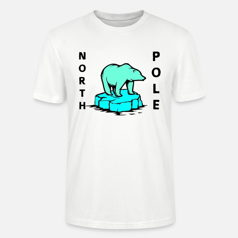 eisbär north pole - Stanley/Stella Unisex Bio-T-Shirt CRAFTER - Weiß